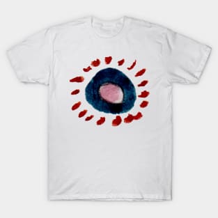 round blue and red - galaxy T-Shirt